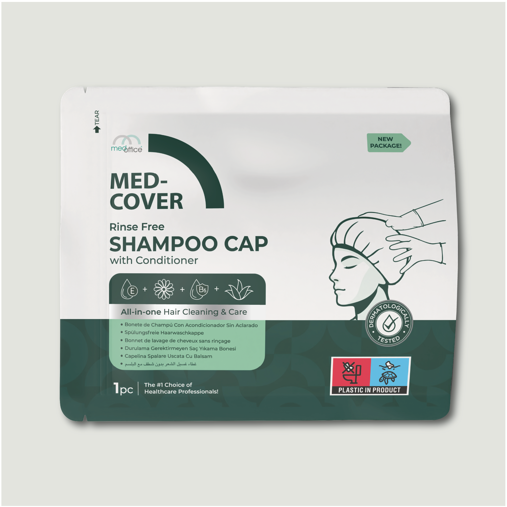 MED-COVER Shampoo Cap