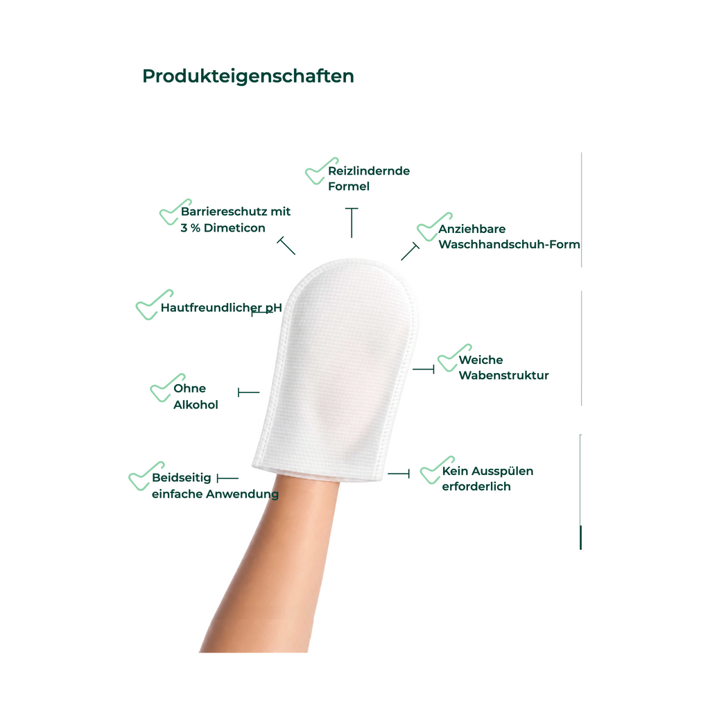 Waschhandschuh – Produkteigenschaften