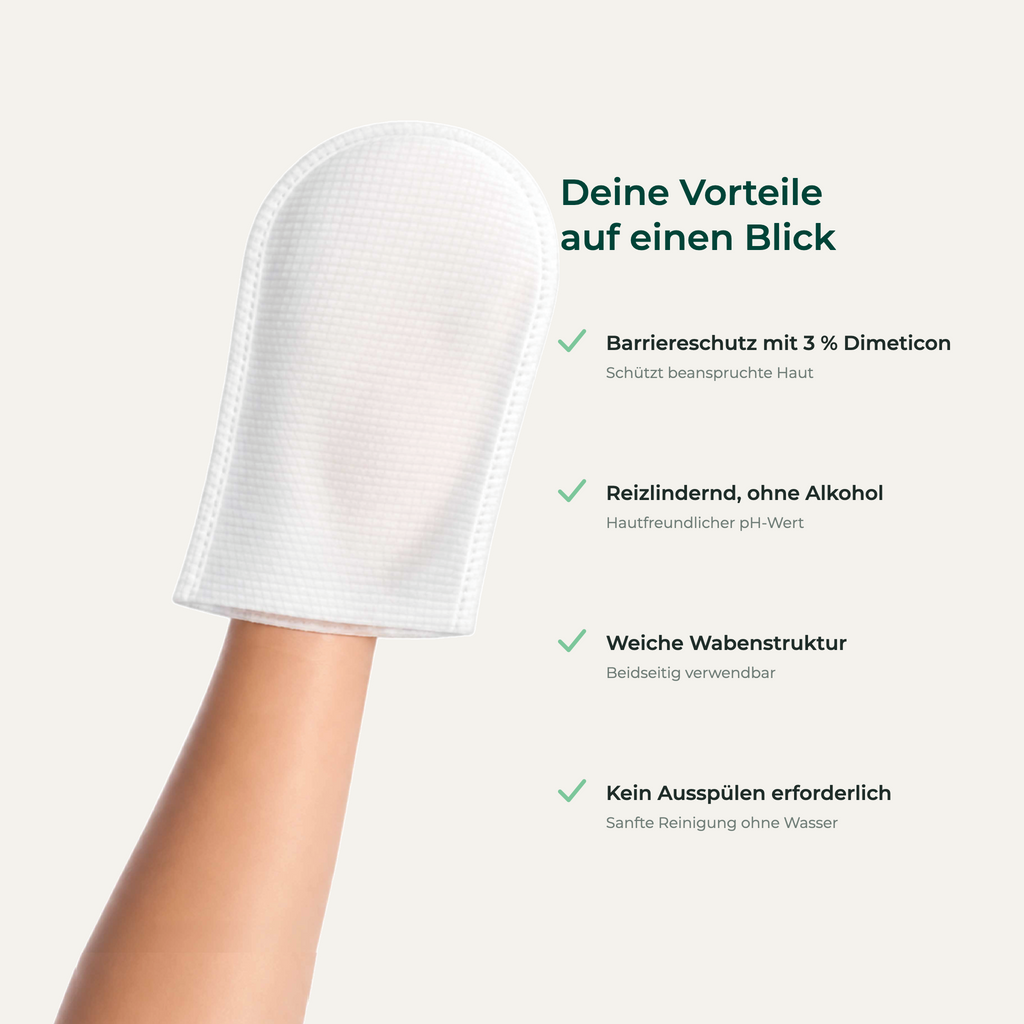 Waschhandschuh – Vorteile auf einen Blick